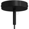 Takkopp För 1 Lampa Med 7cm Skaft Svart-Lampconcept.se