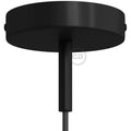 Takkopp För 1 Lampa Med 7cm Skaft Svart
