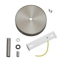 Takkopp För 1 Lampa Med 7cm Skaft Borstat Krom-Lampconcept.se
