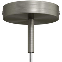 Takkopp För 1 Lampa Med 7cm Skaft Borstat Krom-Lampconcept.se