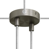Takkopp För 2 Lampor Ø8.3 Borstad Krom-Lampconcept.se