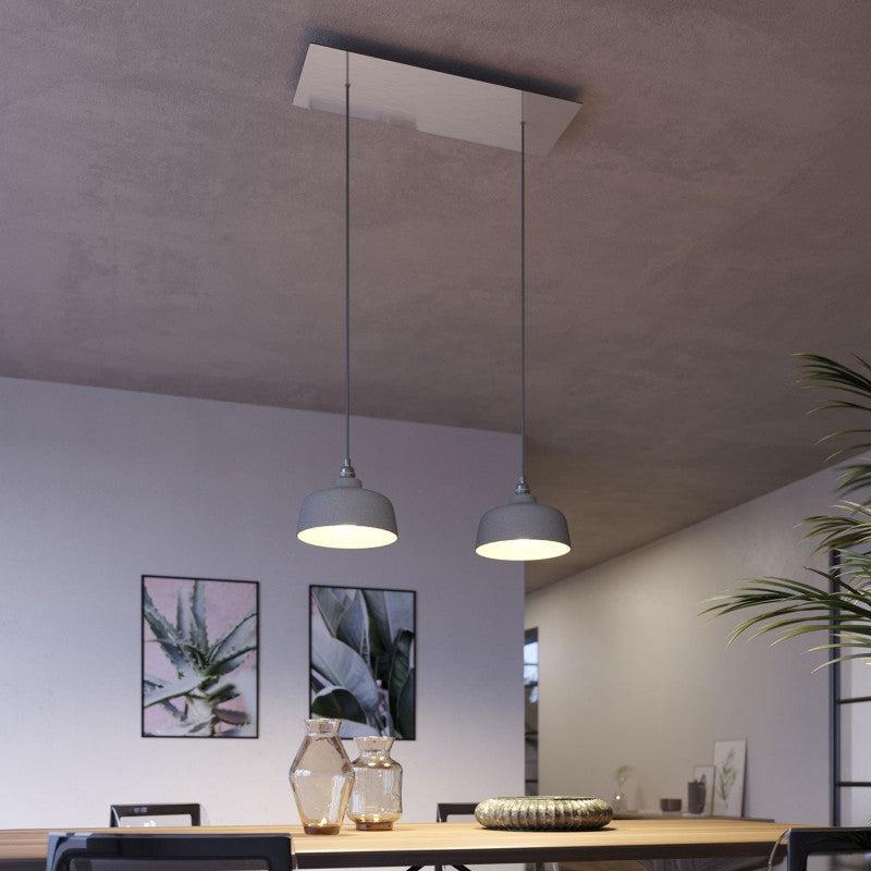 Takkop XL För 2 Lampor Krom-Lampconcept.se