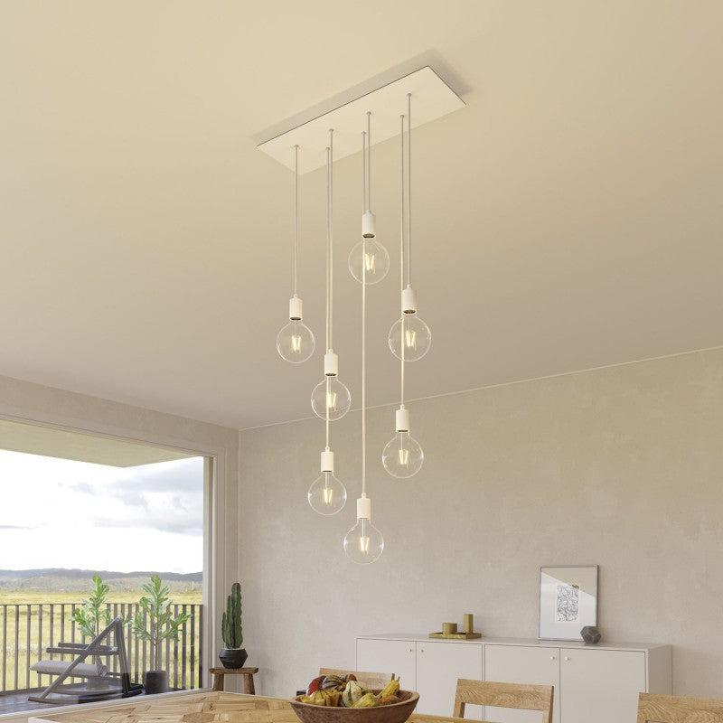 Takkop XL För 7 Lampor Vit-Lampconcept.se