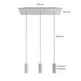 Creative Tube 3-set M. Takkopp Borstad Koppar-Lampconcept.se