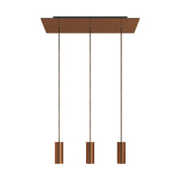 Creative Tube 3-set M. Takkopp Borstad Koppar-Lampconcept.se