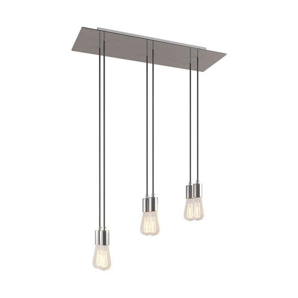 Cylinder 6-ljus Cluster Lampa Krom-Lampconcept.se