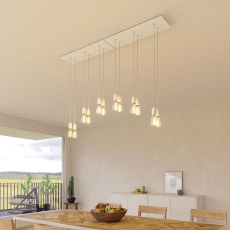 Cylinder 6-ljus Cluster Lampa Vit-Lampconcept.se