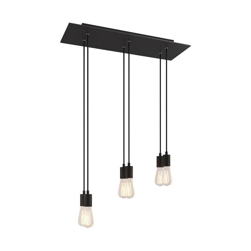 Cylinder 6-ljus Cluster Lampa Svart-Lampconcept.se