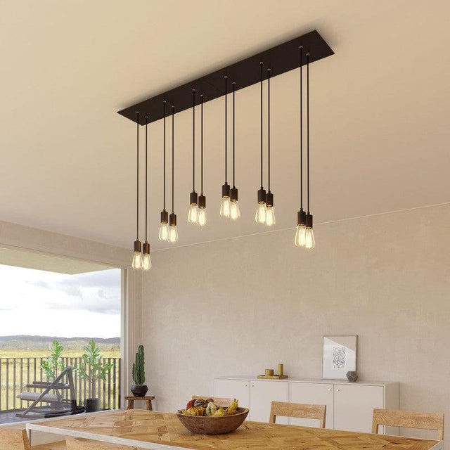 Cylinder 6-ljus Cluster Lampa Svart-Lampconcept.se