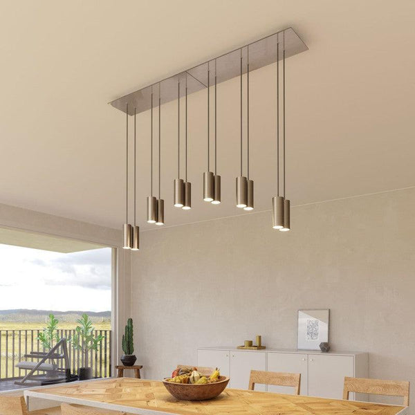 Tube 6-ljus Klusterlampa Krom-Lampconcept.se