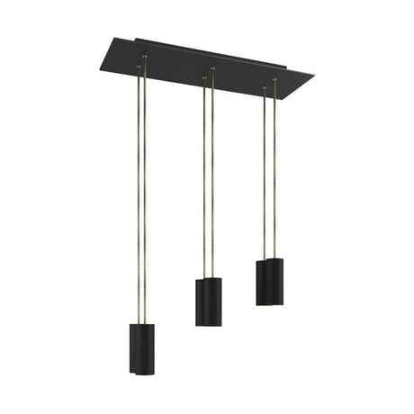 Tube 6-ljus Klusterlampa Svart-Lampconcept.se