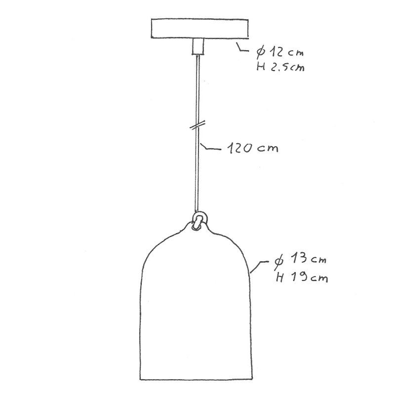 Ceramic Bell XS Cementgrå-Lampconcept.se