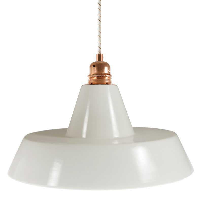 Ceramic Industriell Taklampa Ø30 Vit-Lampconcept.se