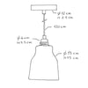 Ceramic Small Taklampa Korall-Lampconcept.se