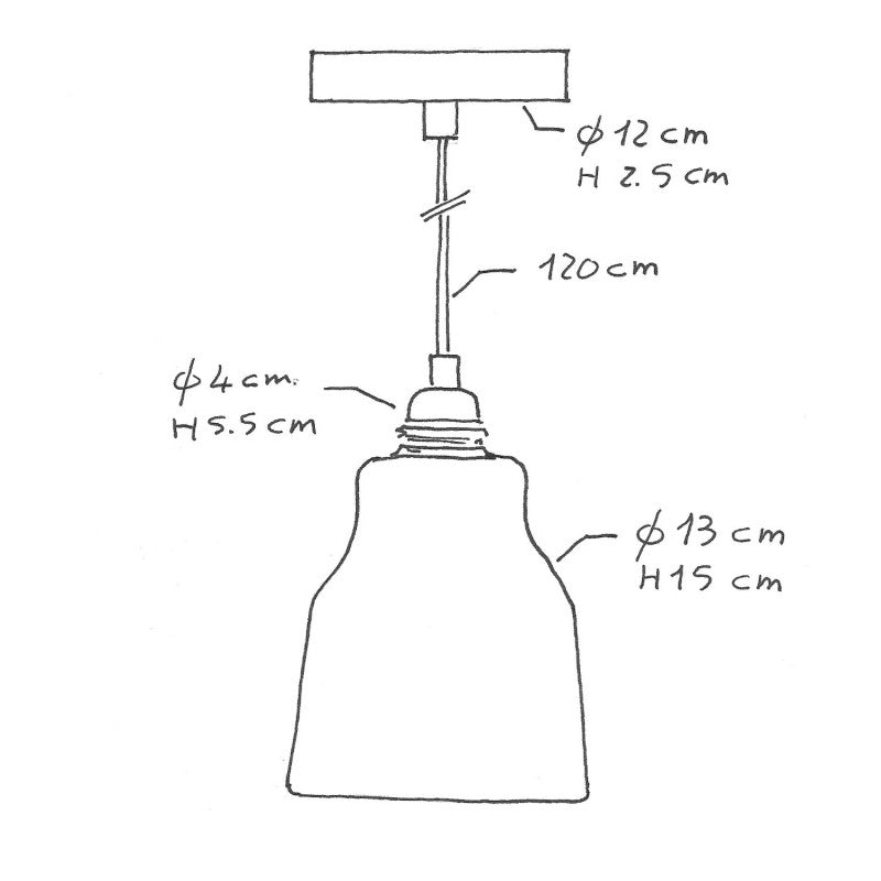 Ceramic Small Taklampa Vit-Lampconcept.se