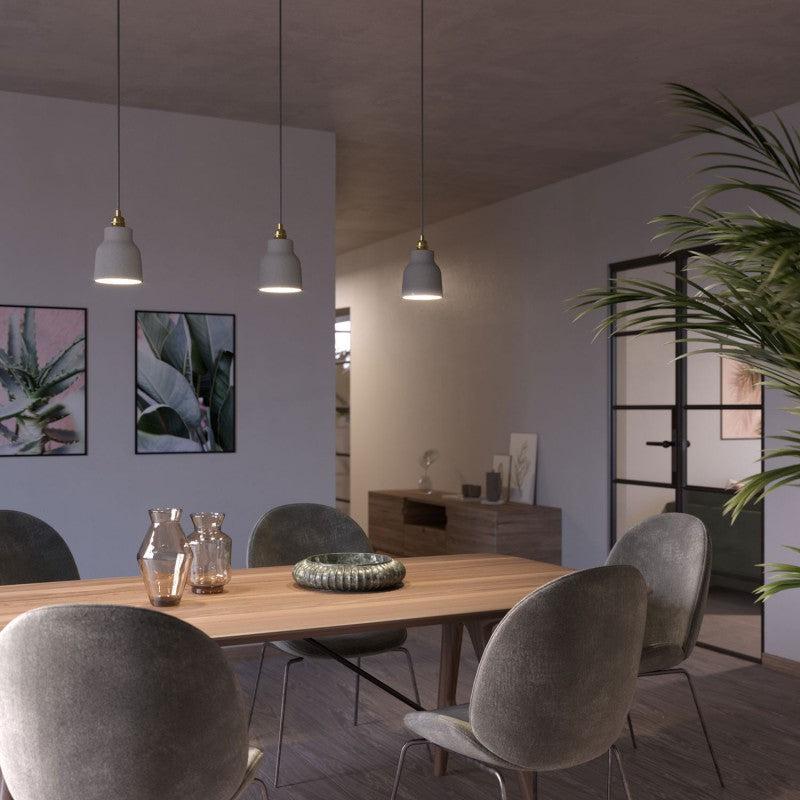 Ceramik Liten Small Taklampa Grå-Lampconcept.se