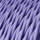 Tvinnad Textilkabel Violet Lila