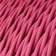 Tvinnad Textilkabel Fuchsia
