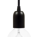 E27 Lamphållare Kit Svart