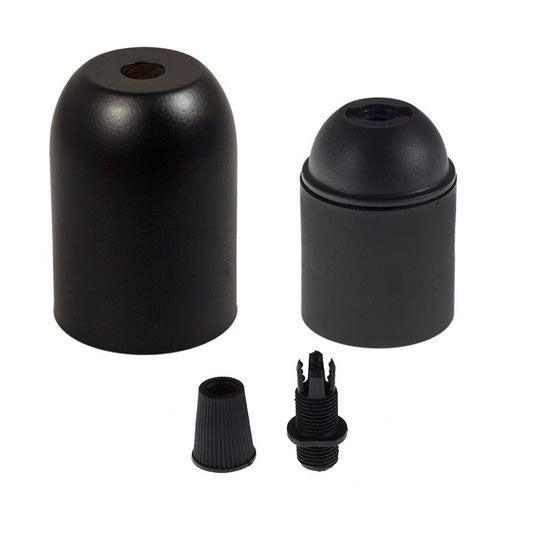 E27 Lamphållare Kit Svart-Lampconcept.se